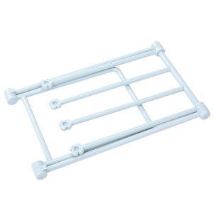 Estante vertical plegable para vasos de escritorio, color rosa, estante de almacenamiento plegable para encimera de cocina, para vasos y paños de cocina - Product Image 5