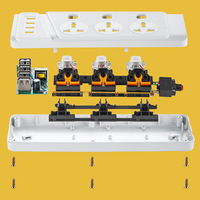 Regleta de Enchufes Universal con Múltiples Orificios, Interruptor Independiente, Protección Contra Sobrecarga USB, Protector Contra Sobretensiones, Extensión Eléctrica