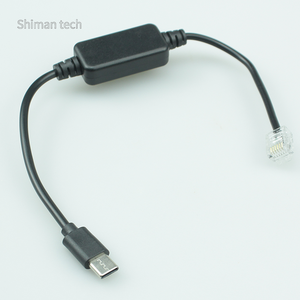 <span class=keywords><strong>USB</strong></span> C để RJ12 6P6C nối tiếp chuyển đổi UART TTL RS232 giao diện điều khiển cáp CP2102 - Product Image 1