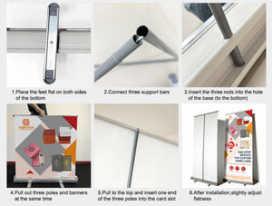 Оптовая продажа рекламных рулонных баннеров: недорогой стенд-роллап, выдвижной баннер для промоакций, 85x200 - Product Image 6