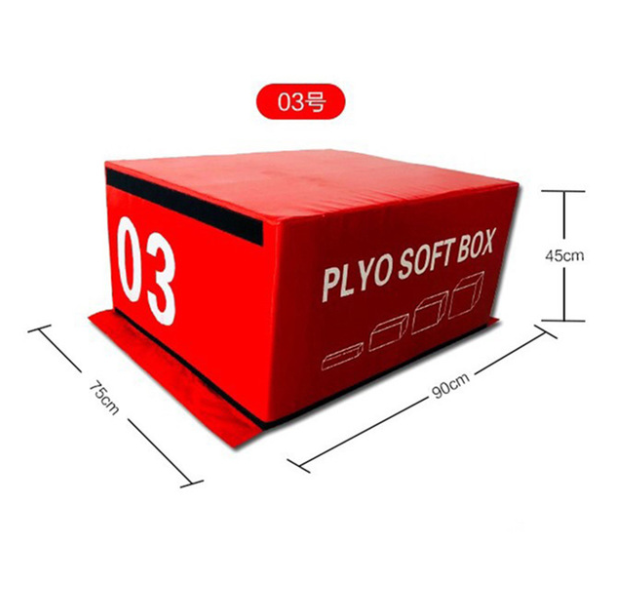 Gym Used PU Leather Jump Box Soft Foam Jump Plyo Box