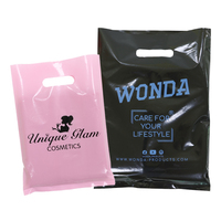 Papier cadeau de luxe imprimé, Logo personnalisé, lavable, accessoires et bijoux, emballage plastique, chaussures, pantalons, chapeaux et sacs de Shopping, rose, pièces