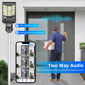 Солнечная IP-камера видеонаблюдения Hongnaer 12 МП 16 Вт с функцией PTZ, поддержкой V380 Pro, 3 объективами, Wi-Fi и функцией уличного освещения - Product Image 6