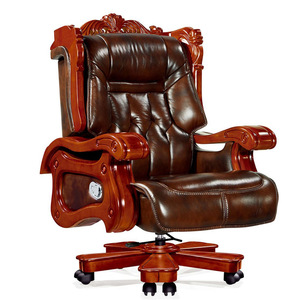 Silla Ejecutiva <span class=keywords><strong>de</strong></span> Cuero Genuino <span class=keywords><strong>de</strong></span> Alta Gama con Función <span class=keywords><strong>de</strong></span> Masaje y 10 <span class=keywords><strong>Ruedas</strong></span> con Bloqueo - Product Image 1