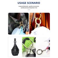 Anneau en métal coloré fermoir homard crochets chaîne porte-clés porte-clés peints durables pour bricolage artisanat et porte-clés coloré