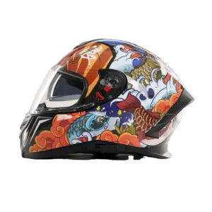 新设计热销点ECE摩托车定制全脸摩托车头盔