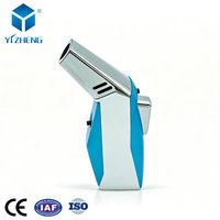 Encendedor de Gas Butano con Llama Azul, Personalizado con Logotipo, al por Mayor, para Cocina, Encendedor de Metal Tipo Antorcha para Barbacoa