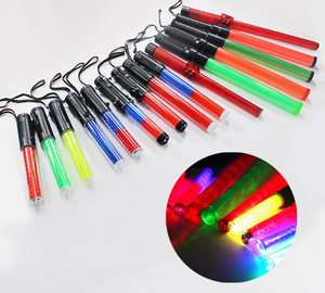 Bâton de signalisation en plastique rechargeable à LED pour la sécurité – Mini bâton de contrôle de la circulation à LED – Offre spéciale - Product Image 1