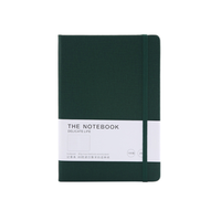 Journal de couverture en tissu de lin à couverture rigide personnalisé A5 agenda quotidien d'auto-amélioration feuille d'or carnet de mode