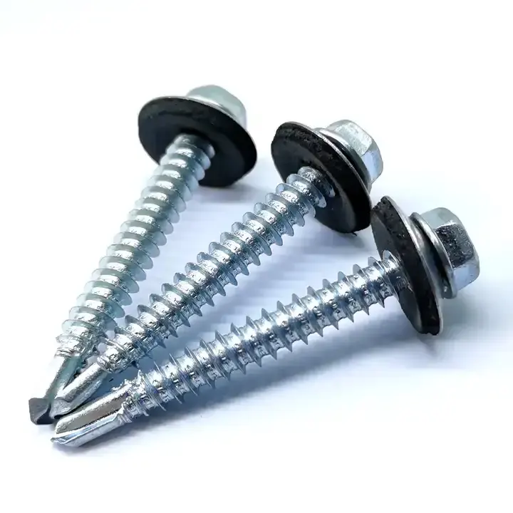 High Quality Stainless Steel Hex Head Self-Tapping Roofing Screw with Washer for High-Grade Roofing Projects