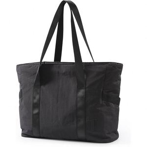 BSCI Factory Hot Selling High-end PU nylon Business Travel Folding Tote <b>Suitcase</b> <b>Storage</b> Duffel with Shoe Compartment Men - Product Image 1