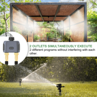 Katup Air Timer Mekanis Dual-Path Pintar dengan Remote Control Tahan Air IP55 Pengaturan 6 Jam Daya Tahan Baterai 6 Bulan