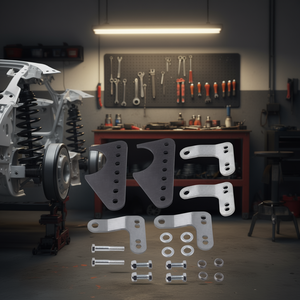 Supports de suspension réglables en acier pour tubes d'essieu de 3 pouces, réglage universel de la suspension arrière - Product Image 2