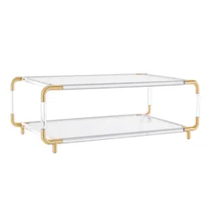 Hot sell acrylic living room furniture clear acrylic coffee table supplier