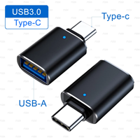 Adaptador USB Tipo C a USB 3,0 OTG a USB C Compatible con MacBook para teléfonos inteligentes tipo C, tabletas y computadoras portátiles