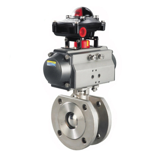 Válvula de bola neumática de inserción delgada tipo oblea/brida personalizada Dn50~Dn400 para aplicaciones generales, compatible con OEM - Product Image 5