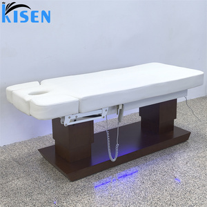 Kisen Electric 4 Motor Lift Beauty <b>Bed</b> Independent Back Leg Adjustment Remote Control Lash <b>Bed</b> Tattoo Chair Customized Color - Product Image 3