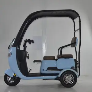 CQHZJ penjualan terlaris Harga terbaik roda tiga listrik transportasi mobil roda tiga Mini 3 roda kargo roda tiga dewasa tubuh terbuka untuk penumpang
