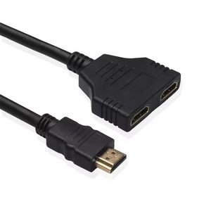 Adaptateur répartiteur HDMI mâle-femelle, convertisseur de signal double 1 vers 2, câble de conversion - Product Image 5