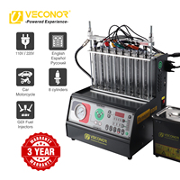 Nettoyeur et testeur d'injecteur à ultrasons Hauvrex 8 cylindres GDI