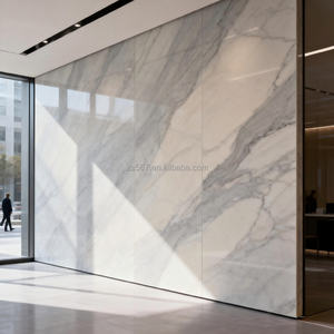 Lastra in PVC ad Alta Densità Effetto Marmo Bianco e Grigio 4mm/5mm/6mm Rivestita UV 4x8 Piedi - Product Image 3