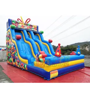 7M Hoge Opblaasbare Dubbele Glijbaan Rainbow Inflatables Slides Bounce Huis Met Glijbaan Opblaasbare