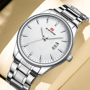 Montre à quartz pour homme de haute qualité, en acier inoxydable, étanche, lumineuse, classique, montre-bracelet - Product Image 1