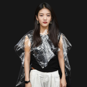 Cape <span class=keywords><strong>de</strong></span> <span class=keywords><strong>coiffure</strong></span> jetable imperméable en plastique PE à lacets pour salon <span class=keywords><strong>de</strong></span> <span class=keywords><strong>coiffure</strong></span>, teinture et permanente - Product Image 1
