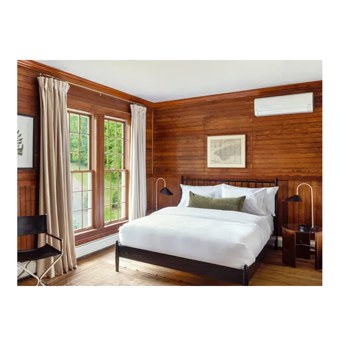 Отель твердой древесины декоративная настенная панель современная роскошная сосновая деревянная настенная панель
