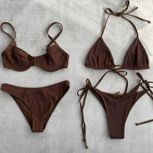 Nuevo Conjunto de Bikini Sexy para Mujer, Top Corto con Logotipo Personalizado, Traje de Baño Micro Bikini, Modelos de Trajes de Baño, Bikini Sexy para Damas - Product Image 5