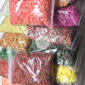 Grosir 5mm bentuk buah Natal Halloween Sprinkles polimer tanah liat iris untuk kuku Slime Epoxy Resin kerajinan Diy - Product Image 6
