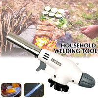 Antorcha de butano, antorcha de cocina con bloqueo de seguridad y llama ajustable para cocinar barbacoa hornear
