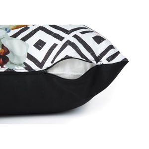 Cuscino Decorativo in Cotone Excelsa 45x45 Cm, Stampa Floreale Tropicale, Stile Bohémien, Lavabile - Product Image 4