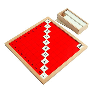 Materiali Montessori, Giocattoli in Legno Prescolare, Attrezzatura Matematica Montessori, Tavola di Pitagora, Giocattoli Educativi per l'Apprendimento della Moltiplicazione - Product Image 1