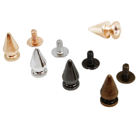 Rivets en forme d'arbre DIY 7*13mm pour vêtements, chaussures et accessoires de chapeaux, clous à filetage interne style punk