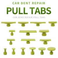 16 pièces de languettes de débosselage sans peinture pour carrosserie, compatibles avec marteau à glissière en T, outils de réparation de bosses pour surfaces métalliques d'automobiles