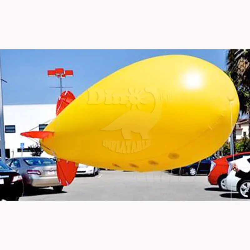 Nuevo diseño, dirigible volador inflable de helio, globo volador, modelo de dirigible inflable a la venta