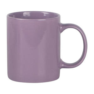 Simple Ceramic <b>Mug</b> Purple Solid Color With Handle Coffee Cup For Gift Giveaways - Product Image 1