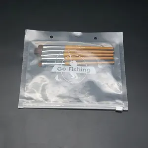 Bolsa de cebo artificial impresa personalizada, embalaje de gusano de pesca, cebo de pescado, cebo de gusano, bolsas con cremallera
