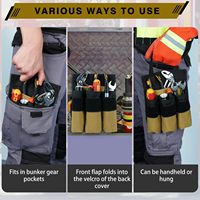 Bolsa de Herramientas MELOTOUGH con Asa de Transporte, Bolsa de Herramientas para Hombre, Bolsa de Electricista con 7 Bolsillos, Bolsas para Bombero, Bolsa de Herramientas para Electricista