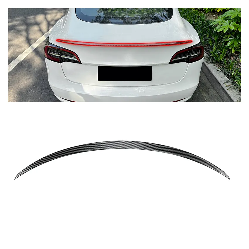 AMP-Z Hot Bán phía sau ducktail Spoiler cho Tesla mô hình y hiệu suất phía sau Splitter cho Tesla mô hình y Spoiler