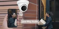 Cámara IP Tipo Domo Inteligente de Doble Luz y 8MP 4K, Compatible con P2P y Exploración de Precisión, Detección de Movimiento Interior, Opciones de Almacenamiento de Datos NVR