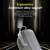 AJAZZ Oem Custom Tri Mode Gaming Headset Unit Driver Besar 53mm Rangka Aluminium Ringan Untuk Pembelian Grosir dalam Jumlah Besar
