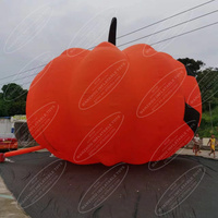 Modèle gonflable géant de citrouille d'Halloween avec lumière pour décoration de vacances en plein air