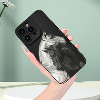 Coque de téléphone Image de cheval artistique haute définition de haute qualité adaptée à l'iPhone 17 protection anti-choc arrière
