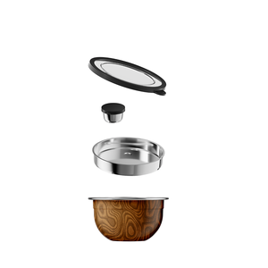 Phong Cách Mới Thép Không Gỉ Bát Salad Set Với Kín Nắp Bền Nhà Đồ Ăn Nhà Bếp Trộn Bát Cho Salad - Product Image 2