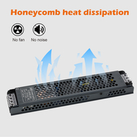 Alimentation LED Ultra mince DC 12V 24V transformateurs d'éclairage 60W 100W 200W 300W 400W convertisseur pilote pour bandes