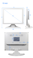 CHINE ENT MONITEUR FOURNISSEUR carré blanc moniteur lcd 15 17 19 pouces HD moniteur médical