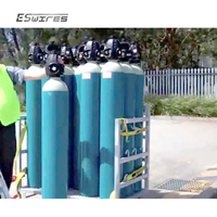 Support de bouteilles de gaz offshore standard, 16 pièces, cadre de levage cylindrique, panier