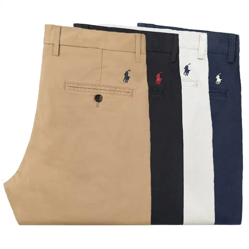 Pantalones casuales de gama alta para hombre, pantalones sueltos de tubo recto 2024, nuevos pantalones de Primavera/Verano, pantalones largos de calidad de negocios para hombre